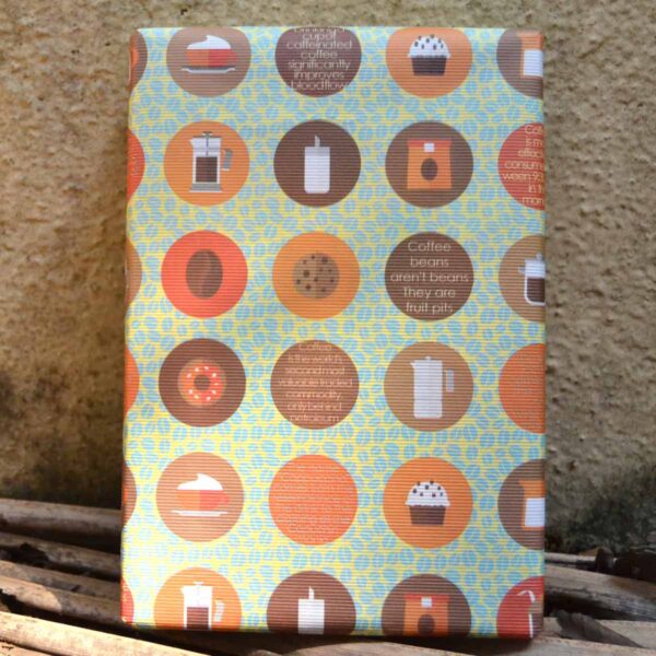 Coffee Gift Wrapping Papers with Facts, Set of 10 Wraps