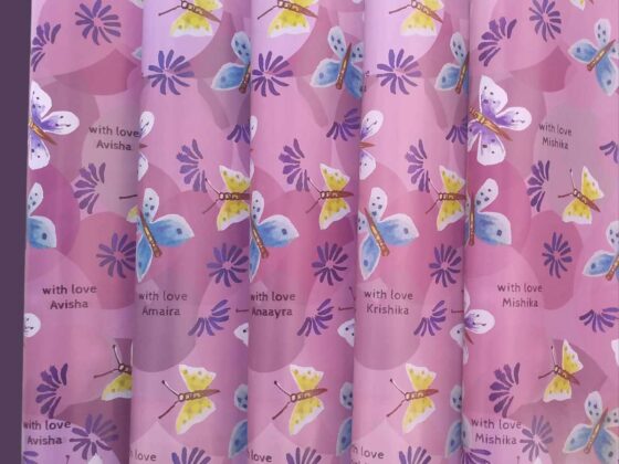 Design + Print : 35 – 40 | 5 Personalised Girls Gift Wrapping Paper