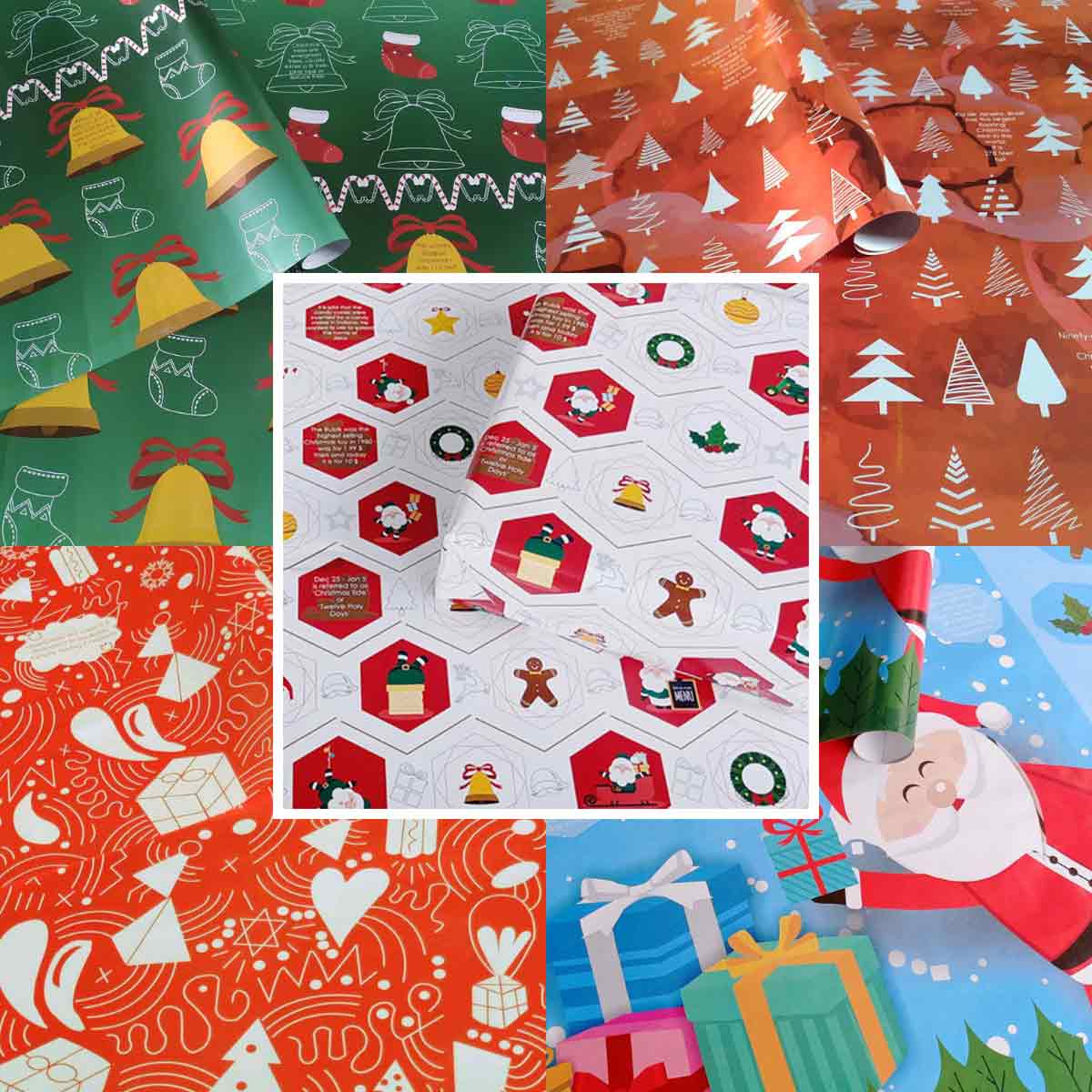 Christmas Bundle(07) for Festive thoughftful Fun Designs | 25 Wraps : 5 Design