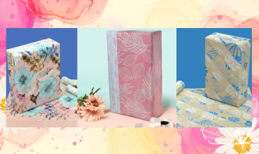 Wrapping paper in floral designs for adding a personal touch to any gift