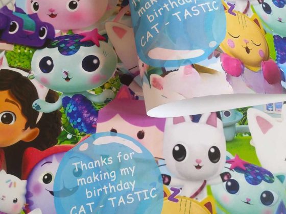 GABBY DOLL HOUSE | Kids Birthday Theme | 50 Wrapping papers