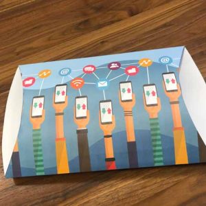 Set of 12 Social Media & Phone Puffed Envelopes with Fun facts