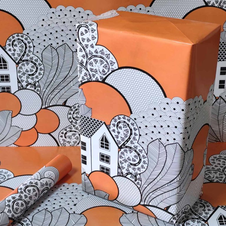 Festive Start of the Day with Calming Zen patterns  |  25 Wrap Paper roll