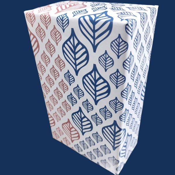 Essential leaf Motiff with Dual tone to enjoy all size gift wrapping | 25 Sheets - Image 4