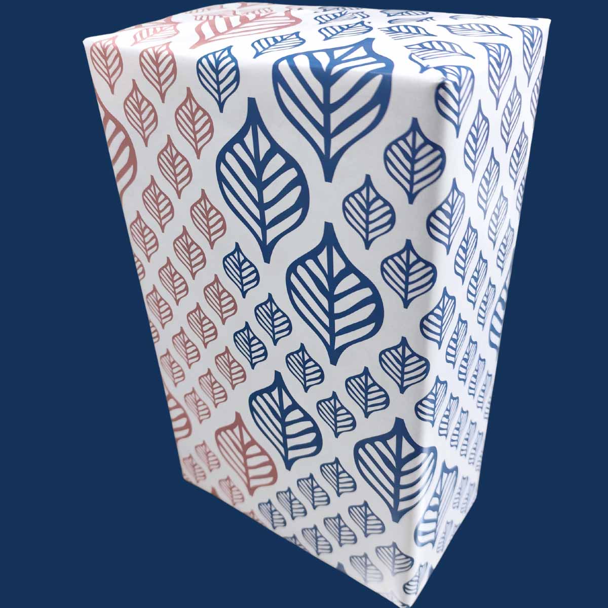 Essential leaf Motiff with Dual tone to enjoy all size gift wrapping | 25 Sheets - Image 4
