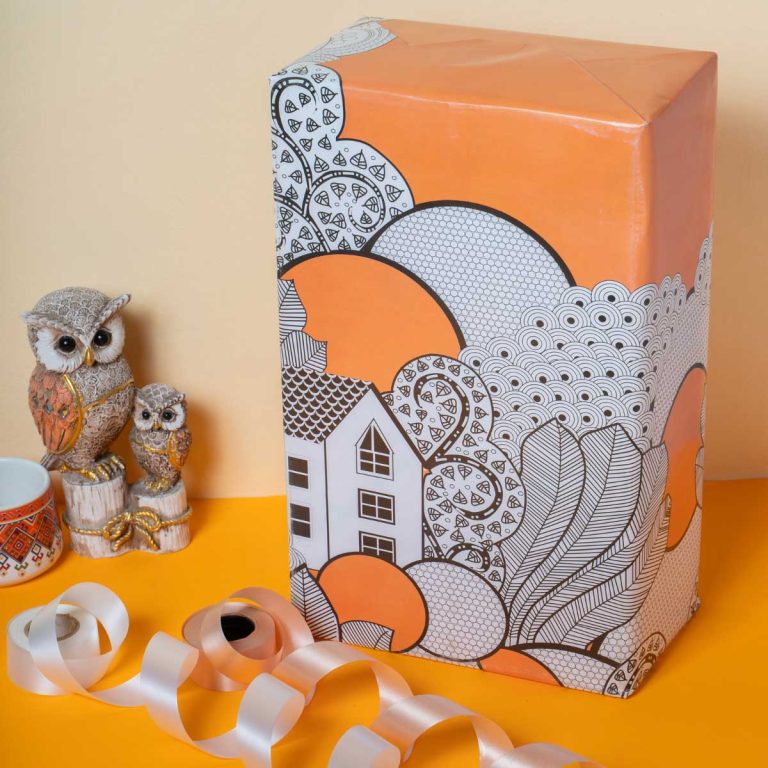 Festive Start of the Day with Calming Zen patterns | 25 Wrap Paper roll