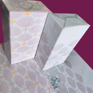 Festive Lotus  with Lotus Pond | Pack of 20 Gift Packing Sheets