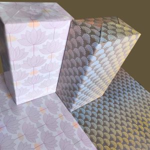Festive Lotus with Forever Lotus | Festive designs | Set of 20 Wrapping Papers