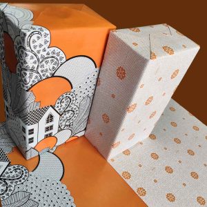 Classic Marigold with Zen festive morning | 20 Gift Wrapping Sheets to celebrate