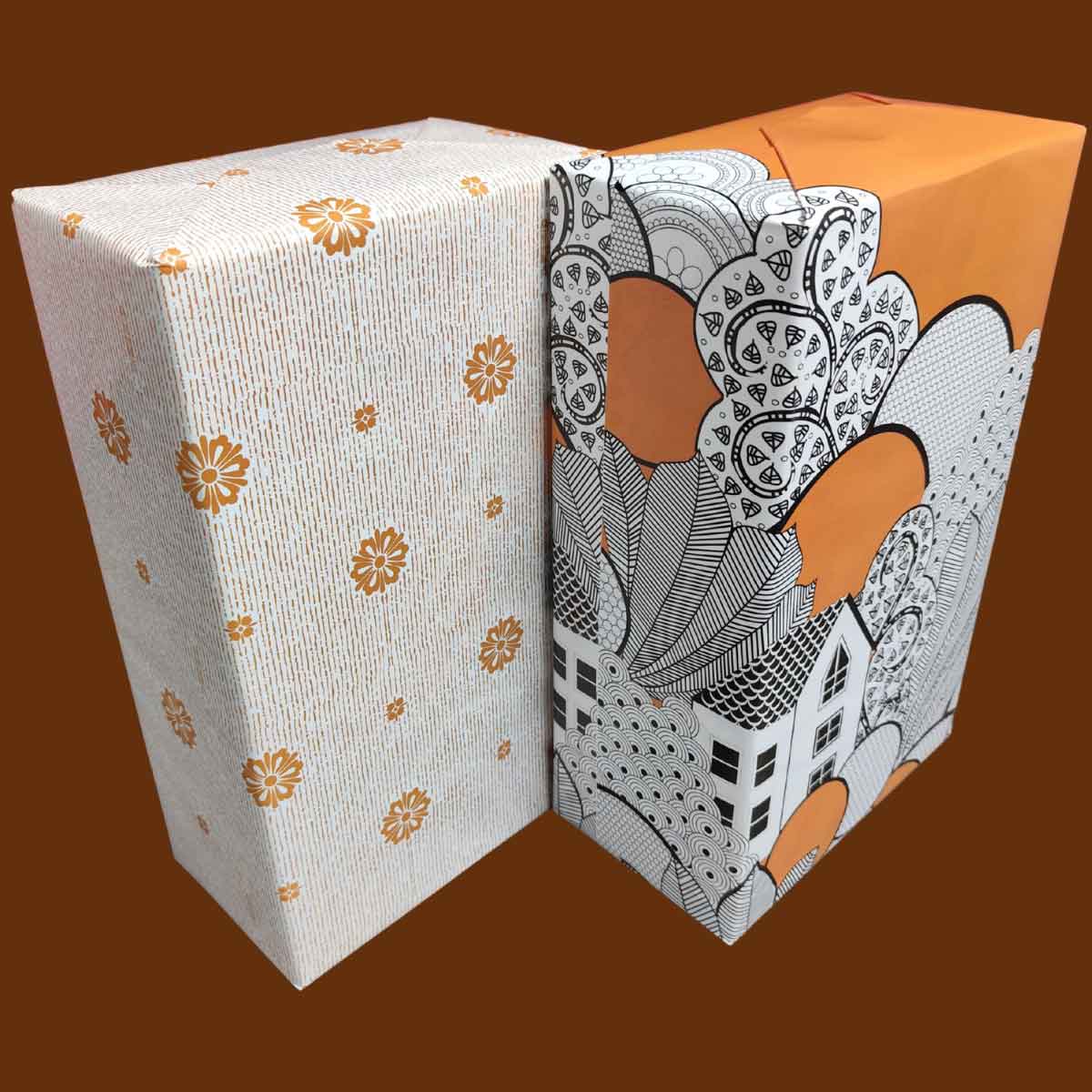 Classic Marigold with Zen festive morning | 20 Gift Wrapping Sheets to celebrate - Image 2